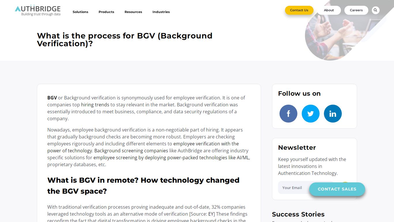 BGV Process: How is Background Verification done? - AuthBridge