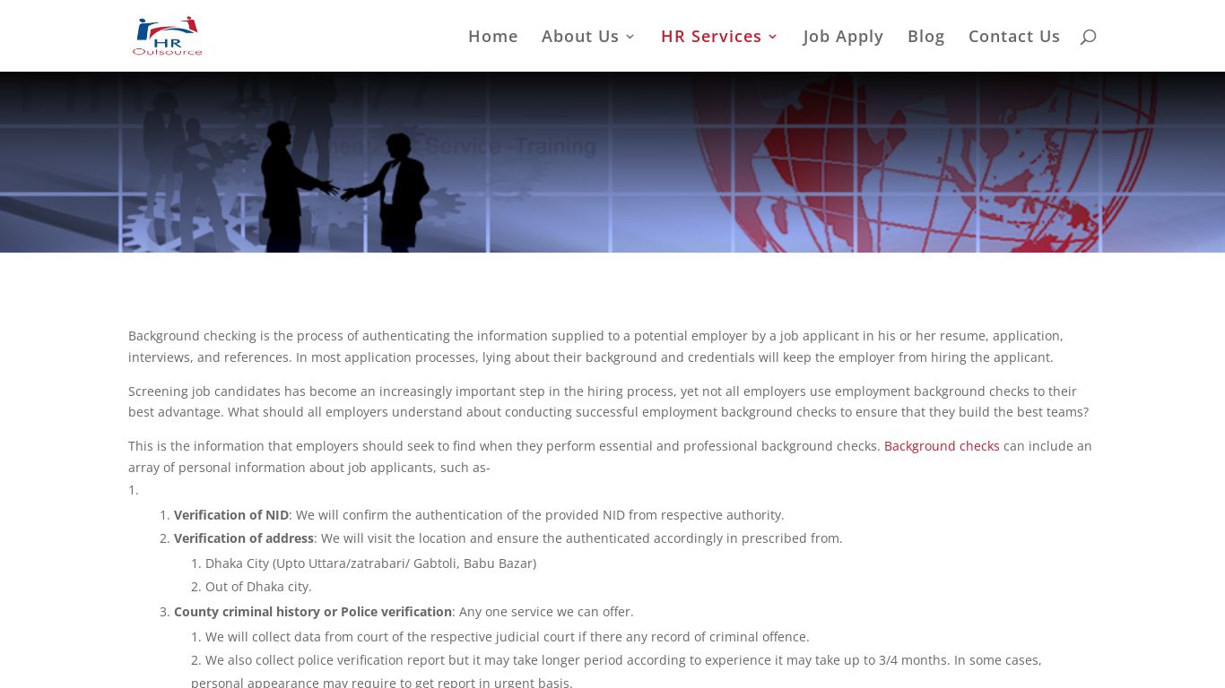 Background Verification | HR Outsource